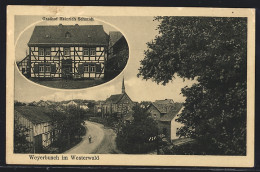 AK Weyerbusch Im Westerwald, Gasthof Von Heinrich Schmidt, Strassenpartie  - Other & Unclassified