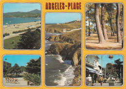 Argeles Beaches, Multiview  France - Used Postcard - E1 - Argeles Sur Mer