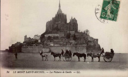 LE MONT-SAINT-MICHEL  ( MANCHE )   LES VOITURES DE GENETS - Le Mont Saint Michel