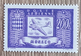 Monaco - YT Aérien N°18 - Avion Et Armoiries - 1946 - Neuf - Airmail