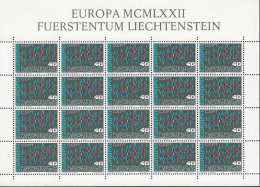 LIECHTENSTEIN 564, Kleinbogen, Postfrisch **,  Europa CEPT:  Landschaften 1972 - 1977