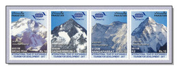 Pakistan 2017 Berge Mountains - Karakorum - Broad Peak 8051m - Gasherbrum 1 8080m - Nangaparbat 8125m - K2 8611m - MNH** - Pakistan