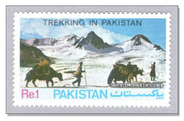 Pakistan 1983 Trekking In Pakistan Yak Yaks Comme Come Mountains Berge Montagnes Montagne MNH ** - Pakistán
