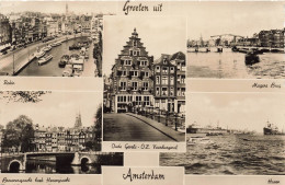 PAYS BAS - Amsterdam - Groeten Uit Amsterdam - Multivues - Carte Postale Ancienne - Amsterdam