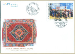 TURKEY 2022 MNH OUR CULTURAL ASSETS USAK  FDC FIRST DAY COVER - Storia Postale