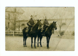 Carte Photo - 2 Cavaliers Du 10e Régiment De Chasseurs à Cheval - Personajes