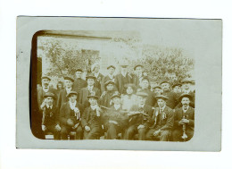 Carte Photo - Groupe De Personnes - Instruments De Musique - Peut-être Une Fanfare... - Personajes