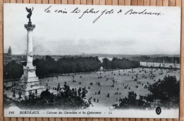 33 Bordeaux - Colonne Des Girondins Et Les Quinconces - LL 186 - Bordeaux