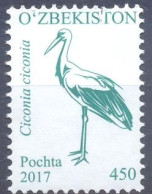 2017. Uzbekistan, Definitive, Bird, 450S, 1v, Mint/** - Ouzbékistan