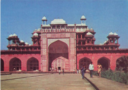 INDE - Akbar's Mausoleum - Sikandra - Agra- India - Animé  - Carte Postale Ancienne - Indien