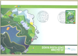 TURKEY 2022 MNH FDC FIRST DAY COVER JOINT ISSUES WORLD POST DAY - Brieven En Documenten