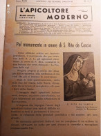 L’APICOLTORE MODERNO 1940 SANTA RITA DA CASCIA MALTA PREMILCORE PRAGELATO - Autres & Non Classés