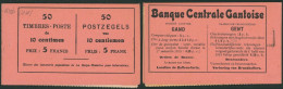 Carnet (1914) - A15b (1015) Carnet Complet, 5 Panneaux De 10 Timbres (Pellens N°123) / Banque Centrale Gantoise - 1907-1941 Oude [A]