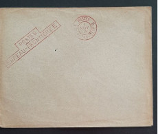 Enveloppe    POSTES BUREAU FRONTIERE  E         1 Novembre 1914   Cachet Rouge - Guerre De 1914-18