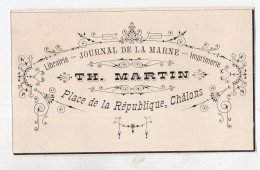 Châlons ; étiquette  (?)  Th MARTIN  Librairie Imprimerie (PPP47452) - Advertising