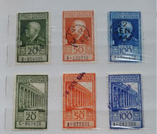 ITALIA REGNO FISCALI IMPOSTA PLUSVALORE TITOLI  AZIONARI USATI - Revenue Stamps