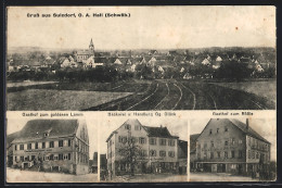 AK Sulzdorf / Schwäbisch Hall, Gasthof Zum Goldenen Lamm, Bäckerei Gg. Glück Und Gasthof Zum Rössle  - Schwäbisch Hall