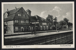 AK Rotenburg I. Hann., Gleise Am Reichsbahnhof  - Rotenburg (Wümme)