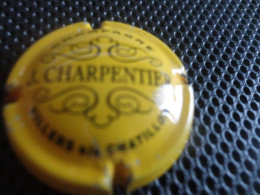 CAPSULE DE CHAMPAGNE : CHARPENTIER JACKY - N°10 Jaune Et Noir - Andere & Zonder Classificatie