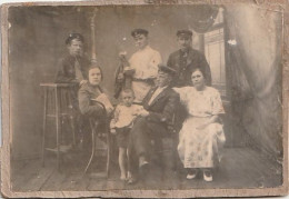 Photo Cabinet Portrait. Group Of Railway Workers - Anonymous Persons