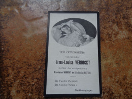 Doodsprentje/Bidprentje Irma - Louisa VERDICKT   Willebroeck 1901-1914 Anderlecht  ( Franciscus VERDICT-PIETERS) - Religion & Esotericism