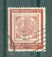 ITALIE - N°767 Obliéré - Centenaire Du Timbre De Naples. - 1946-60: Afgestempeld