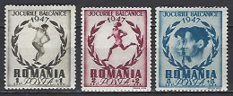 Roumania Yv 999/01, Jeux Balkaniques D'Athlétisme  */ Mlh - Atletismo
