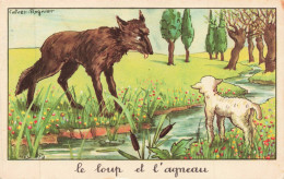 ILLUSTRATEURS _S29153_ Calvet Rogniar - Le Loup Et L'Agneau - J De La Fontaine - Other & Unclassified