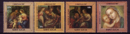 ST. LUCIA MI-NR. 904-907 POSTFRISCH(MINT) WEIHNACHTEN 1987 GEMÄLDE VON JAN VAN BALEN - Noël
