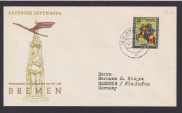 Bund Berlin Brief Flugpost Airmail Bremen Hamburg Deutsche Lufthansa - Cartas & Documentos