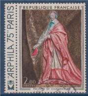 Oeuvres D'art  Cardinal De Richelieu Avec Vignette Arphila 75 à Gauche N°1766 Oblitéré - Gebruikt