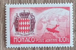 Monaco - YT Aérien N°7 - Armoiries Et Avion Sur Globe - 1941 - Neuf - Airmail