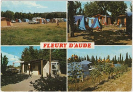 11. Gf. FLEURY D'AUDE. Le Camping. 4 Vues. 15120 - Andere & Zonder Classificatie