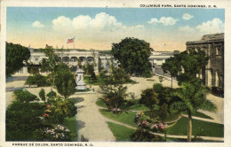 Dominican Republic, SANTO DOMINGO, Parque De Colón (1923) Postcard - República Dominicana