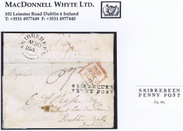 Ireland Cork 1841 Cover To Central Loan Fund In Dublin With Crookhaven No2 And SKIBBEREEN/PENNY POST - Prefilatelia