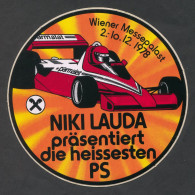 NIKI LAUDA Parmalat  Formula 1 Racing Grand Prix, Big Sticker Autocollant - Autocollants