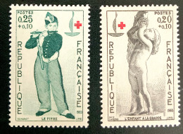1963 FRANCE N 1400 / 1401 - CROIX ROUGE - LE FIFRE / ENFANT À LA GRAPPE - NEUF** - Ungebraucht