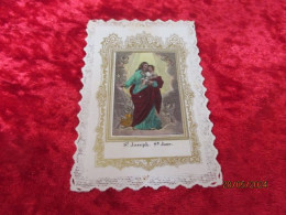 Holy Card Lace,kanten Prentje, Santino, St Joseph - Devotion Images