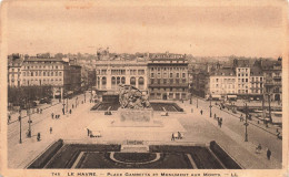 FRANCE - Le Havre - Vue Sur La Place Gambetta Et Monument Aux Morts - L L - Animé - Carte Postale Ancienne - Zonder Classificatie