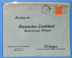 Allemagne Reich 1922 - Lettre De Mannheim - G33590 - Briefe U. Dokumente