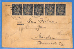 Allemagne Reich 1922 - Carte Postale De Munchen - G33572 - Briefe U. Dokumente
