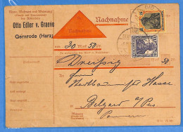 Allemagne Reich 1920 - Carte Postale De Gernrode - G33565 - Brieven En Documenten