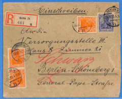 Allemagne Reich 1920 - Lettre Einschreiben De Berlin - G33559 - Covers & Documents