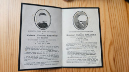 Avis De Décès Prudence MACABIES Né à Torreilles 176 RI MPLF à Rabrovo Serbie En 1915 Disparu Et Henriette RASPAUD - Obituary Notices