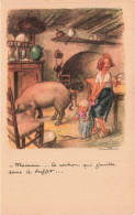 ILLUSTRATEURS _S29157_ Poulbot - Ligue Contre Le Taudis - Maman Le Cochon Qui Fouille Dans Le Buffet - Poulbot, F.
