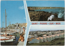 11. Gf. Souvenir De SAINT-PIERRE-SUR-MER. 3 Vues. 3379 - Autres & Non Classés