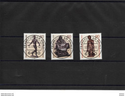 BERLIN 1981 Sculptures De Kolbe, Barlach, Scheibe  Yvert 617-619, Michel 655-657 Oblitéré Cote : 4 Euros - Used Stamps