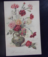 1424 THEME . LOT DE TROIS CARTES . HEUREUSE ANNEE . FLEURS  . A VOIR - Nieuwjaar