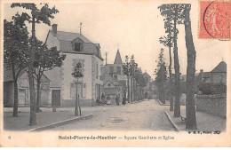 58 - SAINT PIERRE LE MOUTIER - SAN55307 - Square Gambetta Et Eglise - Saint Pierre Le Moutier