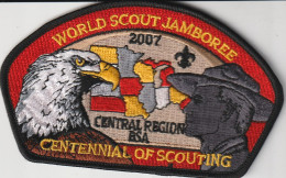 CENTRAL REGION  RSA  --  SOUTH AFRICA  --  WORLD SCOUT JAMBOREE  2007 --   SCOUTISME, JAMBOREE  --  OLD PATCH - Scoutisme